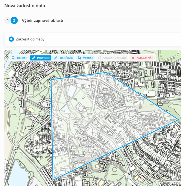 Výběr zájmové oblasti